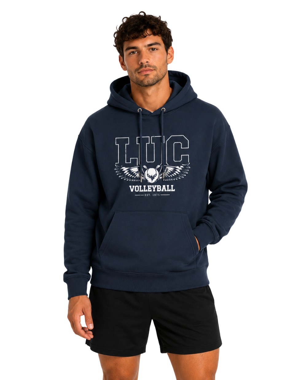 LUC Volleyball Hoodie Navy