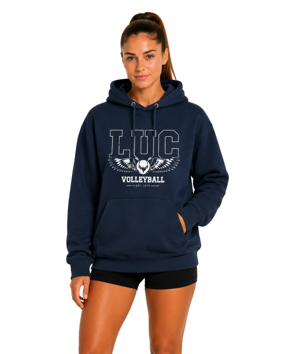 LUC Volleyball Hoodie Navy