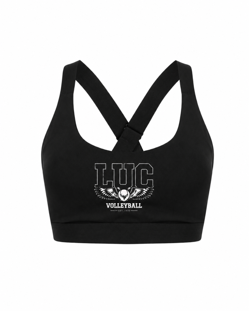 LUC Volleyball Sports Bra Black